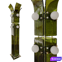 Palm Floor Lamp Blue Green Works 3D Model Corona