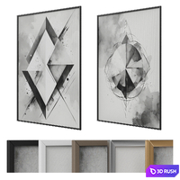 Abstract paintings 85 3D Model Vray, Corona