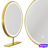 Tabletop Makeup Mirror 3D Model Vray, Corona