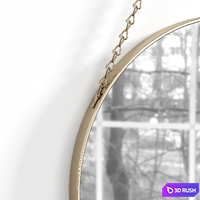 DECHOUS Mirror for Dresser Gold 3D Model Corona