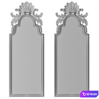 Pier Glass Mirrors in the Queen Anne manner 3D Model Corona