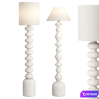 Faro Sculptura &amp; Emil Floor Lamps 3D Model Vray, Corona