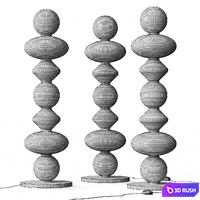 Aromas del Campo Mapi Floor Lamp 3D Model Vray, Corona