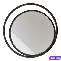 Round mirror with light in frame Amina Extra 3D Model Corona