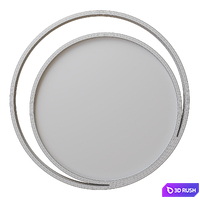 Round mirror with light in frame Amina Extra 3D Model Corona