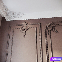 Wall moulding classic 3D Model Corona