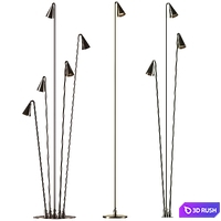 Brisa Vibia Floor Lamp 3D Model Vray, Corona