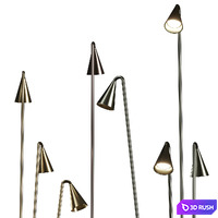 Brisa Vibia Floor Lamp 3D Model Vray, Corona