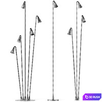 Brisa Vibia Floor Lamp 3D Model Vray, Corona