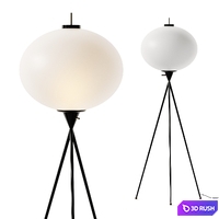 Goop Montaigne Tripod Floor Lamp 3D Model Vray, Corona