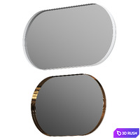Unu Frost Denmark Oval Mirror 3D Model Vray, Corona