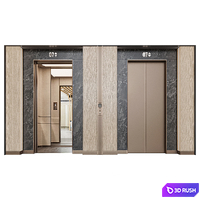 Elevator Lobby Design 27 3D Model Vray, Corona