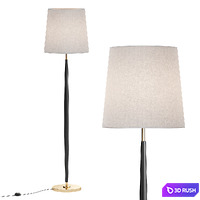 Beckett Leather Floor Lamp 3D Model Corona
