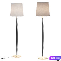 Beckett Leather Floor Lamp 3D Model Corona