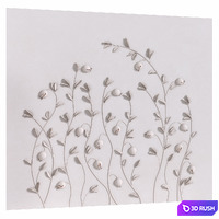 Wall Panel "Pomegranates" 2 3D Model Corona