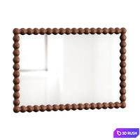 RECTANGULAR wall mirror by ZH 3D Model Vray, Corona