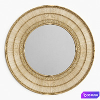 Malawi mirror 3D Model Vray, Corona