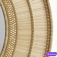 Malawi mirror 3D Model Vray, Corona