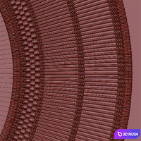 Malawi mirror 3D Model Vray, Corona