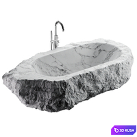 Stone bath 3 3D Model Corona