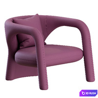 Aimée Lounge Armchair by Baxter 3D Model Corona