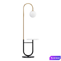 Floor lamp with coffee table Loft it Sonni 3D Model Corona
