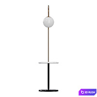 Floor lamp with coffee table Loft it Sonni 3D Model Corona