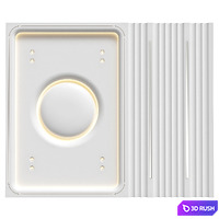 Modern ceiling RJ Easy Design 18 3D Model Vray, Corona