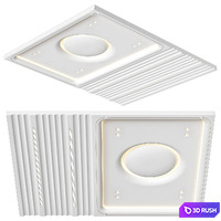 Modern ceiling RJ Easy Design 18 3D Model Vray, Corona