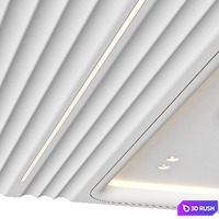 Modern ceiling RJ Easy Design 18 3D Model Vray, Corona