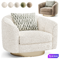 Sorbonne Chair 3D Model Vray, Corona
