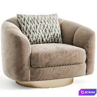 Sorbonne Chair 3D Model Vray, Corona