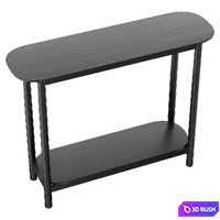 Landry console Black 3D Model Corona