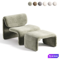 Owen Armchair by Poliform 3D Model Corona