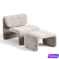 Owen Armchair by Poliform 3D Model Corona