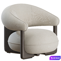 Ruby Lounge Armchair by Cattelan Italia 3D Model Corona