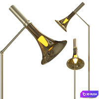 FLOOR LAMP - BAFFO/P 3D Model Vray, Corona