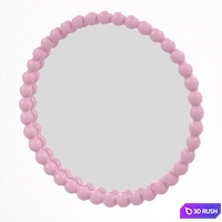 Molly Bobble and Daisy Scallop Mirror Set 3D Model Corona
