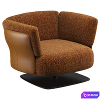 Saki Armchair 3D Model Vray, Corona