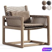 Easy Chair Carlo 3D Model Corona