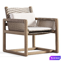 Easy Chair Carlo 3D Model Corona
