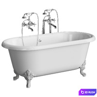 Jacob Delafon Cleo Bath 3D Model Vray, Corona