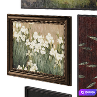 Set of Classical Pictures 001 3D Model Corona