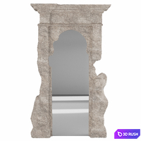 Stone Arch Mirror 1025 3D Model Vray, Corona