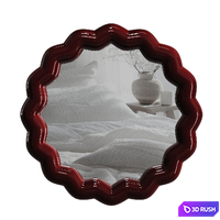 Mirror Zigzag Set 3D Model Vray, Corona