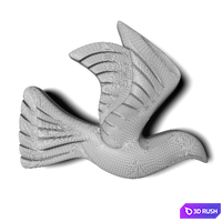 Mosaic Doves 3D Model Corona