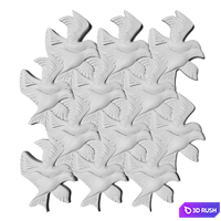 Mosaic Doves 3D Model Corona