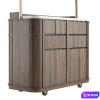 Mobile waiter stand Athlas designer 3D Model Vray, Corona