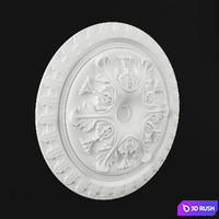 Ceiling rosette 3D Model Vray