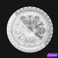 Ceiling rosette 3D Model Vray